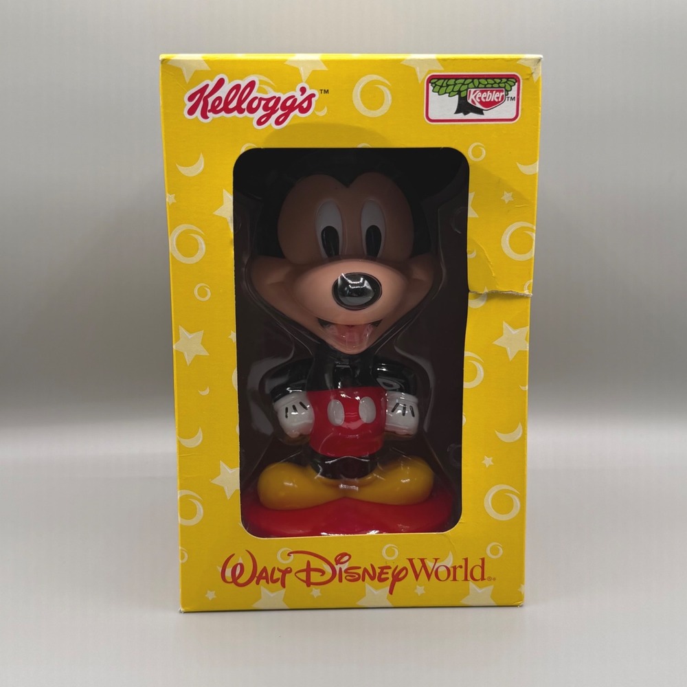 Vintage 2002 Kellogg's Keebler Disney World Mickey Mouse Bobblehead Figure NIB